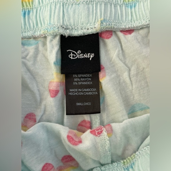 Disney Ladies Short Teal Colored Pajama Set With Pockets Minnie; size S - Picture 3 of 5